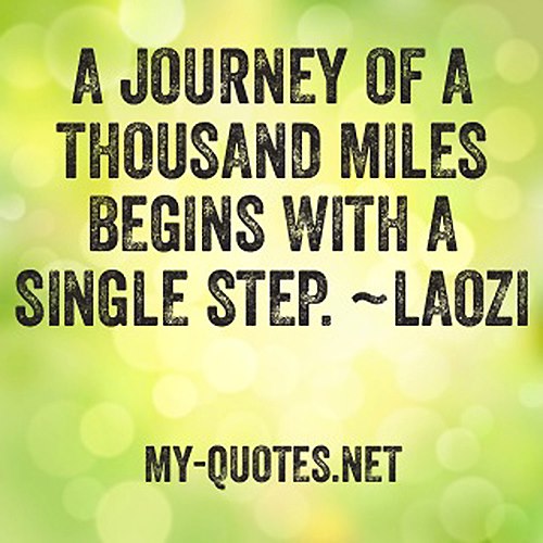 A journey of a thousand miles – My-Quotes.NET